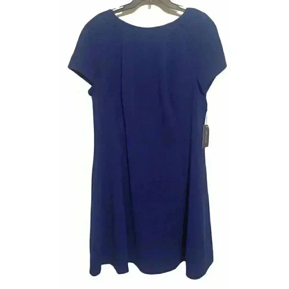 Tommy Hilfiger Blue Fit and Flare Dress sz 16 W - Picture 1 of 4